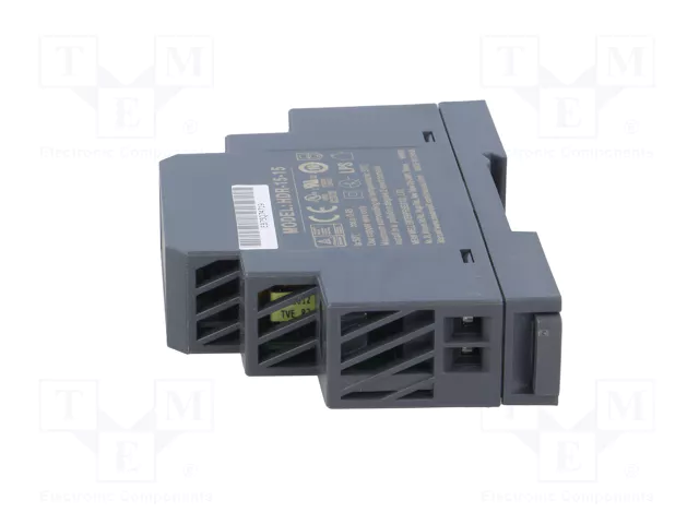 MEAN WELL HDR-15-15 15W 15VDC 1A Alimentador de Impulso