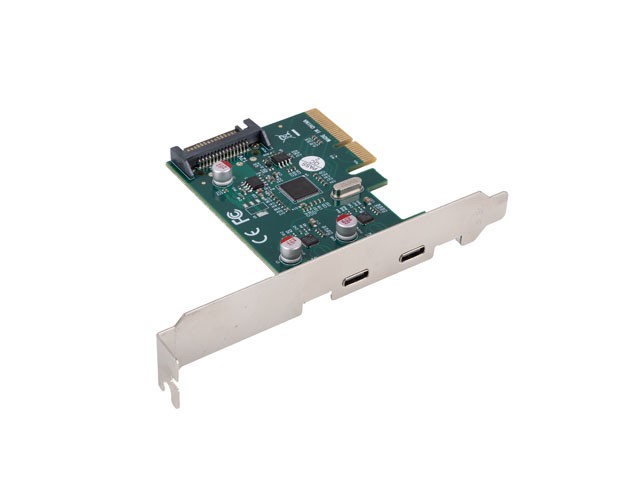 Lanberg Tarjeta PCI Express x1 con 2x USB-C 3.2 Gen 2x1 bajo perfil Lanberg Tarjeta PCI Express x1 con 2x USB-C 3.2 Gen 2x1 bajo perfil