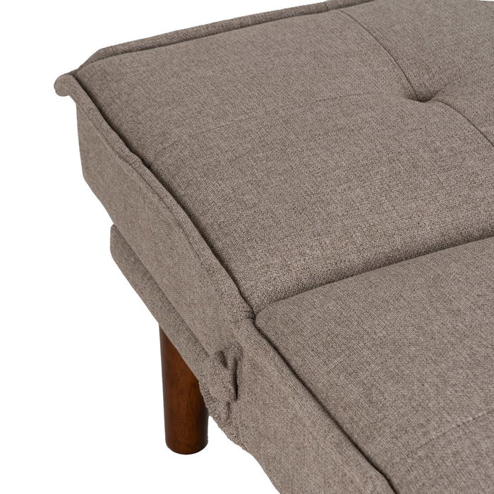 Sofá-Cama Beige Metal-Madera Salón 181 X 88 X 85,50 cm