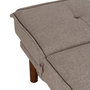 Sofá-Cama Beige Metal-Madera Salón 181 X 88 X 85,50 cm