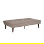Sofá-Cama Beige Metal-Madera Salón 181 X 88 X 85,50 cm