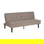 Sofá-Cama Beige Metal-Madera Salón 181 X 88 X 85,50 cm
