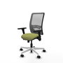 PIQUERAS Y CRESPO Silla de oficina Zulema Verde oliva y Gris