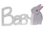 DKD Home Decor Decoración Kids Rabbits Multicolor 2 x 8 x 30 cm (4 Unidades)