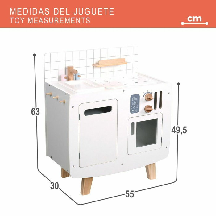 Color Baby Cocina de Madera 55X30X63 Cm