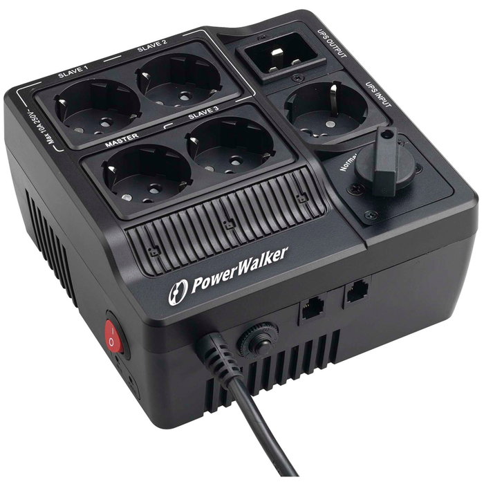 PowerWalker MBS/PDU 10120500 con interruptor de bypass y distribución de energía