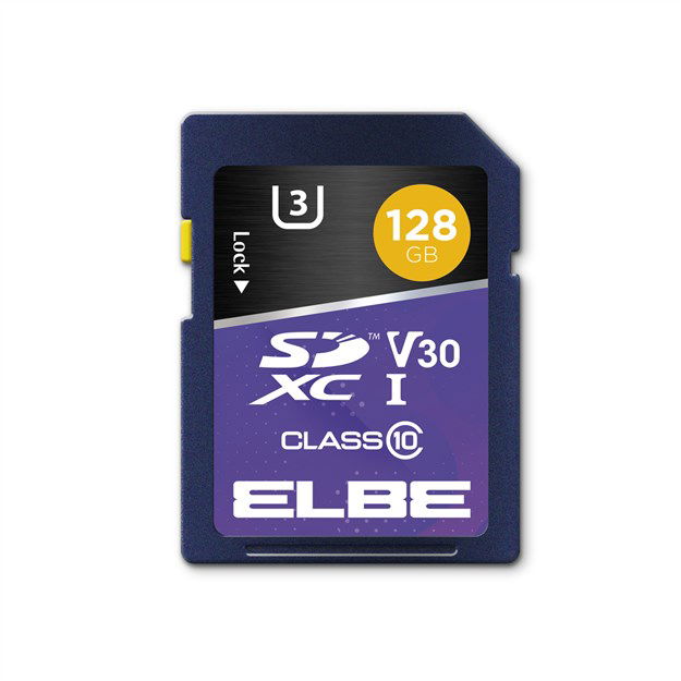 Elbe SD-3128 Tarjeta SD 128GB U3 para Resolución 4K