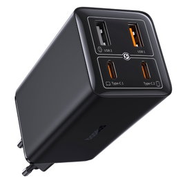 Baseus GaN6 Pro 100W EU con cable de 1m Negro