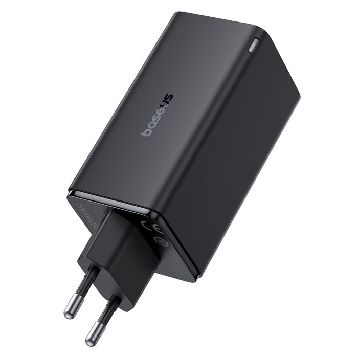 Baseus GaN6 Pro 100W EU con cable de 1m Negro