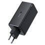 Baseus GaN6 Pro 100W EU con cable de 1m Negro