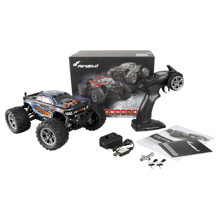 AMEWI M-Land Monstertruck 4WD 1:16 azul
