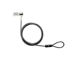 HP T0Y16AA - Candado de seguridad para portátiles con combinación de 4 dígitos, cable de acero de 1,22 m, antirrobo