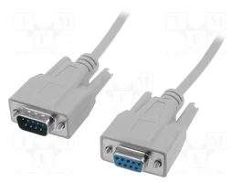 Digitus Cable de extensión serie D-Sub9 M/F 2m Beige