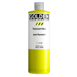 Golden Fluid Colores Acrílicos Amarillo de Fluorescente 473 ml