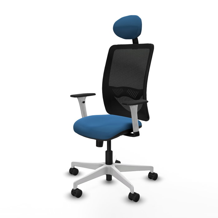 PIQUERAS Y CRESPO Silla de oficina Zulema Azul claro con mecanismo Sincro