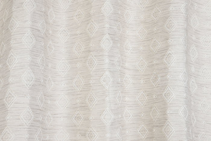 DKD Home Decor Cortina Tradicional Beige Poliester 260 x 260 x 140 cm Jaquard 8 Anillas