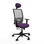 PIQUERAS Y CRESPO Silla de oficina Zulema con Mecanismo Sincro/Traslack, Morado y Gris