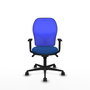 PIQUERAS Y CRESPO Silla de oficina Jorquera con mecanismo Sincro, Azul