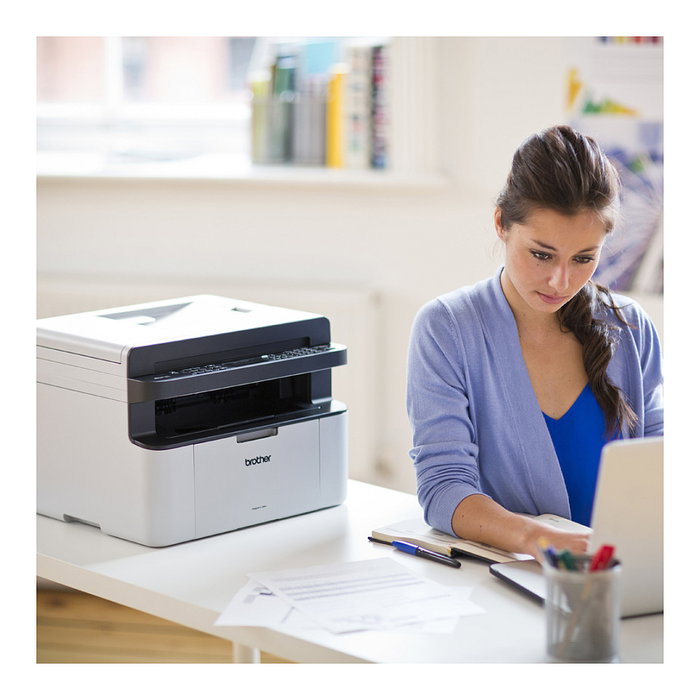 Brother MFC-1910W Multifuncional Láser Blanco y Negro Imprime, Copia, Escanea y Envía Fax con WLAN y ADF