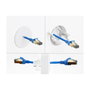 DeLOCK Paso de cables de silicona redondo Ø 65 mm blanco