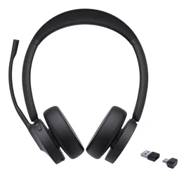 Yealink BH70 Dual UC Auriculares Diadema Inalámbricos para Oficina/Centro de llamadas, Bluetooth 5.2, Conexión Dual USB-C/USB-A, Negro