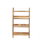 Aberto Design Estantería de madera con gancho para colgar 58x29x10 cm