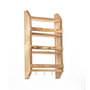 Aberto Design Estantería de madera con gancho para colgar 58x29x10 cm