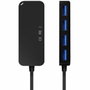 Aisens Hub USB 3.1 USB-C a 4x USB-A Negro 60cm