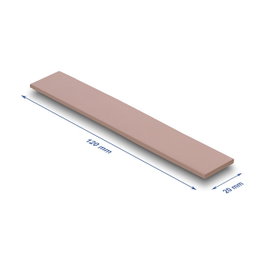 DeLOCK Parche térmico 18484 para módulos M.2, 120 x 20 x 3 mm, Rosa