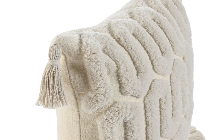 DKD Home Decor Cojin Boho Crudo Poliester 8 x 45 x 45 cm (2 Unidades)