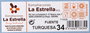 La Estrella - Fuente Decorativa 34 cm de Diámetro, Colección Turquesa, Dimensiones: 44.2 x 35.6 x 4.8 cm (6 Unidades)