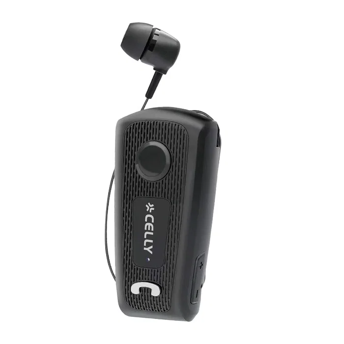Celly BHCLIP Auriculares Monoaurales USB Tipo C Negro