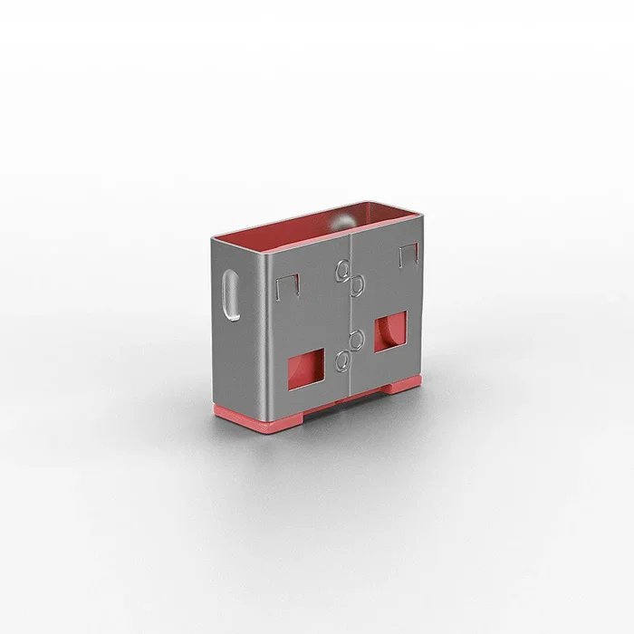 Lindy Bloqueador de Puerto USB Tipo A, Rosa, Pack de 10