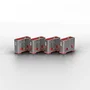 Lindy Bloqueador de Puerto USB Tipo A, Rosa, Pack de 10