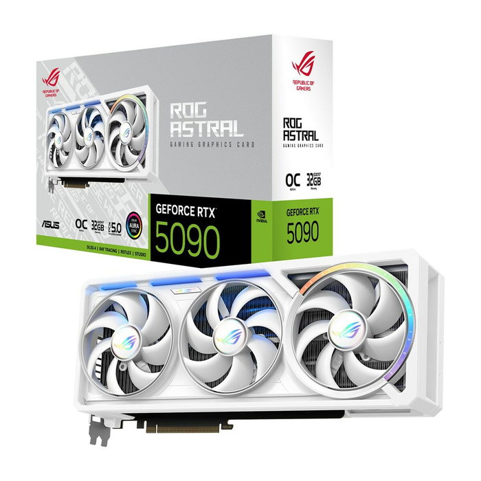 ASUS ROG Astral GeForce RTX 5090 32 GB GDDR7 Blanca ASUS ROG Astral GeForce RTX 5090 32 GB GDDR7 Blanca