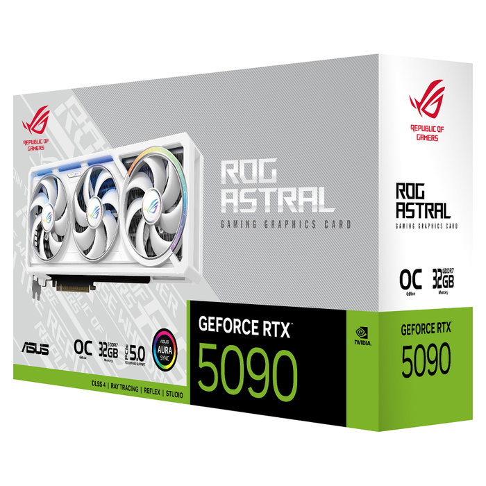 ASUS ROG Astral GeForce RTX 5090 32 GB GDDR7 Blanca ASUS ROG Astral GeForce RTX 5090 32 GB GDDR7 Blanca
