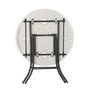 Mesa Plegable Lifetime Blanco Redonda Acero Plástico 83 x 73,5 cm