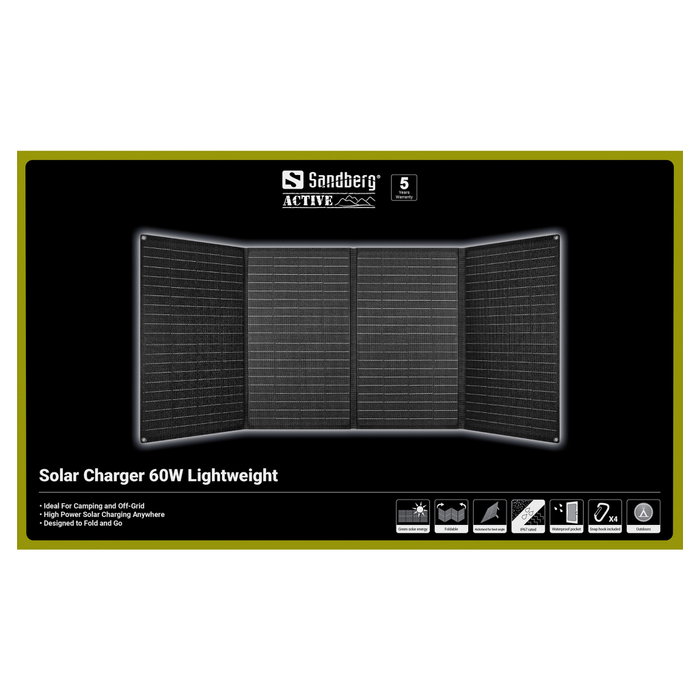 SANDBERG Solar Charger 60W LightWeight