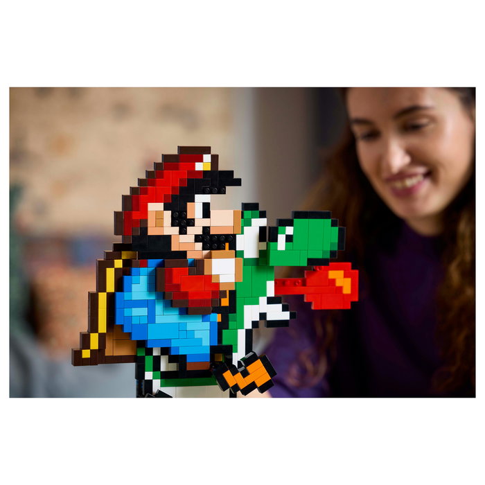 LEGO Super Mario World Set de Construcción Mario y Yoshi 1215 Piezas - Juego de Construcción