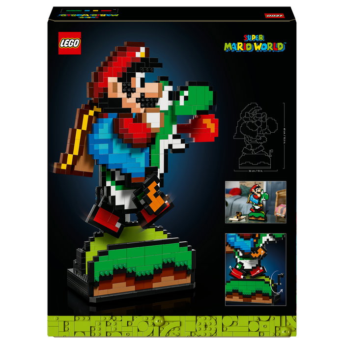 LEGO Super Mario World Set de Construcción Mario y Yoshi 1215 Piezas - Juego de Construcción