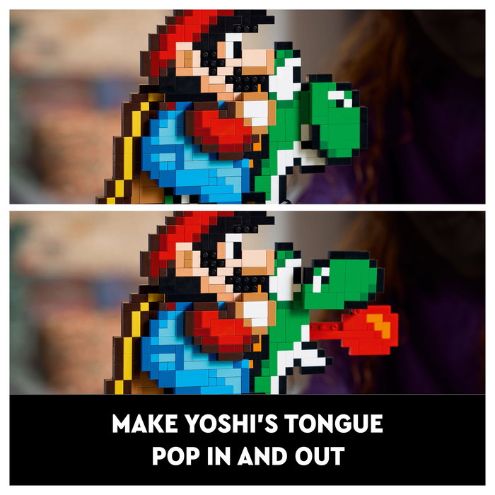 LEGO Super Mario World Set de Construcción Mario y Yoshi 1215 Piezas - Juego de Construcción