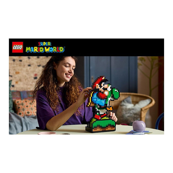 LEGO Super Mario World Set de Construcción Mario y Yoshi 1215 Piezas - Juego de Construcción