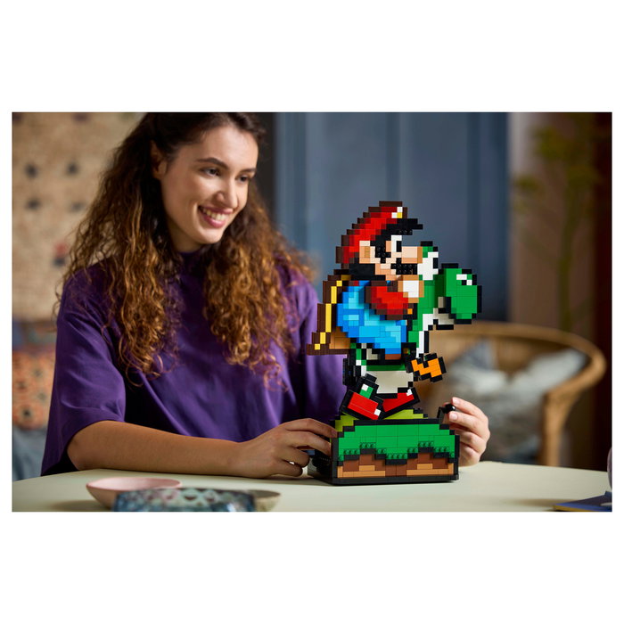 LEGO Super Mario World Set de Construcción Mario y Yoshi 1215 Piezas - Juego de Construcción