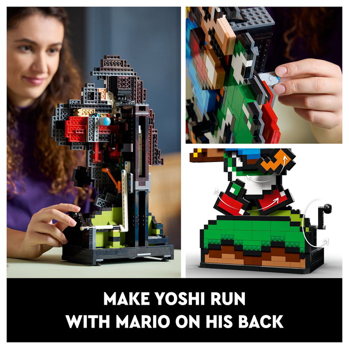 LEGO Super Mario World Set de Construcción Mario y Yoshi 1215 Piezas - Juego de Construcción