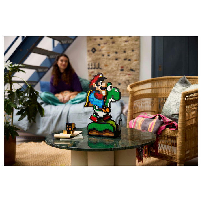 LEGO Super Mario World Set de Construcción Mario y Yoshi 1215 Piezas - Juego de Construcción