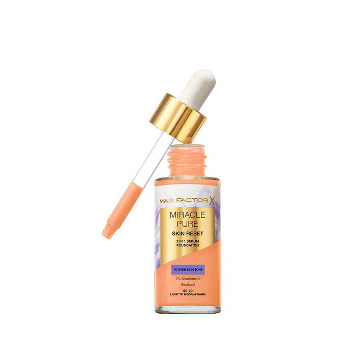 Max Factor Miracle Pure Sérum Renovador 2 en 1 Light Medium Warm