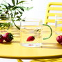 Home Deco Factory - Mug Vidrio Colección Secret Glass, Figura de Fruta (Fresa, Cereza, Limón), Vidrio Borosilicatado, 300 ml, Apto Microondas