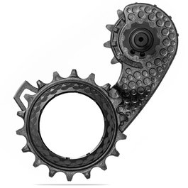 AbsoluteBlack HOLLOWcage Jaula Desviador Trasero Monoplaca Carbono Rodamientos Cerámicos Compatible Shimano Ultegra 12V