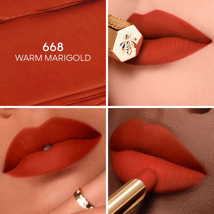 Guerlain KissKiss Blur Matte barra de labios recarga #668 1,85 g, 24h duradero