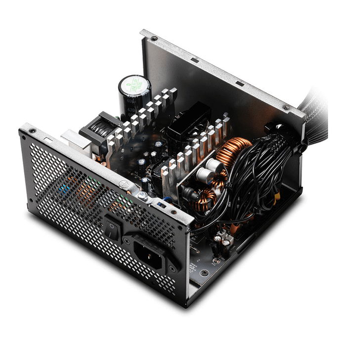 XPG PYLON 750 - Fuente de Alimentación 750W ATX 2.4 80 Plus Bronze, 100-240V, 1 Ventilador de 120mm, Cableado No Modular, Negro (Ref: PYLON 750)